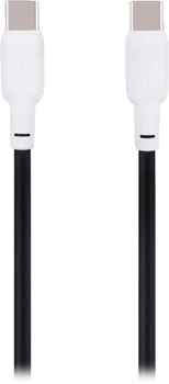 Кабель Gelius GP-UCN001CC Full Silicon Type-C to Type-C 1.2 м 60W Black/White