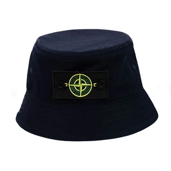 Молодежная панама с патчем "Stone Island" Темно-синий