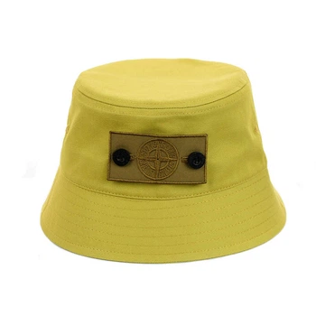 Молодежная панама с патчем "Stone Island" Горчичный