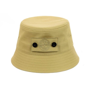 Молодежная панама с патчем "Stone Island" Темно-бежевый