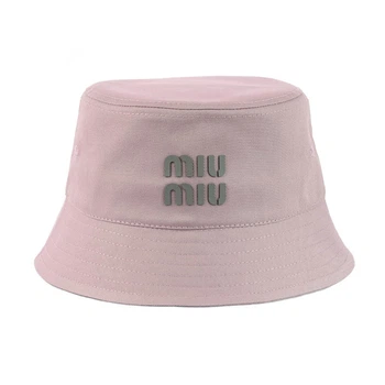 Молодежная панама "miu-miu" Пудровый