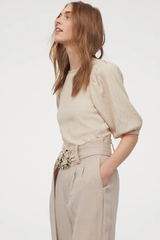 Топ H&M бежевий IFQVF150 L