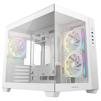 Корпус DeepCool CG330 3F White (R-CG330-WHNGM3-G) без БП