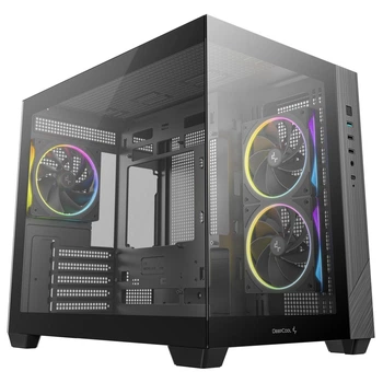 Корпус DeepCool CG330 3F Black (R-CG330-BKNGM3-G) без БП