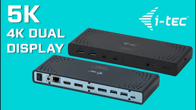 Док-станція i-tec Dual 4K Display Docking Station — універсальна USB-C/USB 3.0 станція з підтримкою 2х 4K дисплеїв і зарядкою 65W
