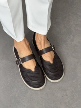 Женские балетки barefoot 39 25.5 см Коричневый 11945