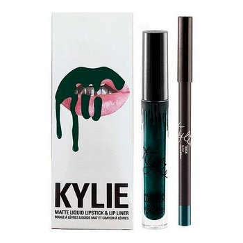 Рідка матова помада з олівцем для губ 2в1 Kylie 8611 Green
