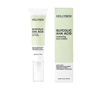 Крем для шкіри навколо очей із гліколевою кислотою Hollyskin Glycolic AHA Acid Eye Cream 10 мл