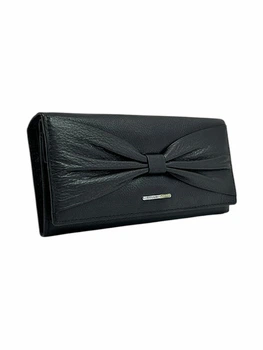 Женский кошелек из натуральной кожи Cossni 705-96 черный 19 х 9 х 3
