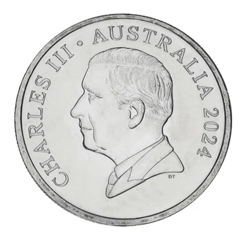 Монета Австралия 10 центов 2024 UNC Charles III