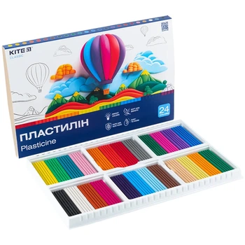 Пластилин Kite набор 24 цвета по 20г Classic K-089
