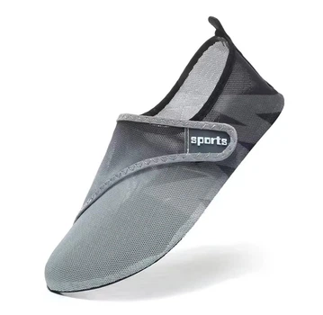Обувь для пляжа и кораллов аквашузы Diving shoes серые с черным плоская подошва 40-41 ( 25 см ) 248