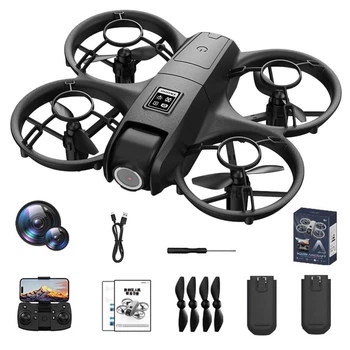 Квадрокоптер X228 — дрон з HD камерою Wi-Fi FPV, оптичним позиціонуванням, утриманням висоти, Headless режимом і фліпами 360 °, з додатковим акумулятором, до 20 хвилин польоту (10 +10), до 100 м, чорний