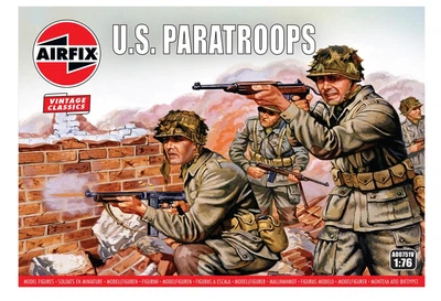 Збірна модель 1/76 фігури десантники США WWII US Paratroops Airfix A00751V