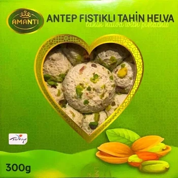Халва тахінна з фісташкою Amanti натуральна східна солодкість 300 г