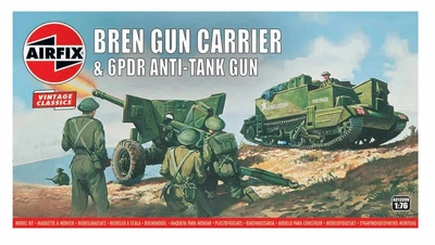 Збірна модель 1:76 Bren Gun Carrier і протитанкова гармата 6PDR Airfix A01309V