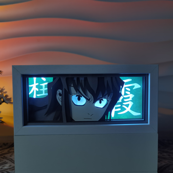 Светильник ночник 3D Клинок, рассекающий демонов Муичиро Токито Demon Slayer Muichiro Tokito 20 см NL3D DS MT 02
