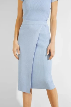 Жіноча блакитна спідниця ES YVETTE SKIRT SWTR Guess S W2GD09.Z2U00