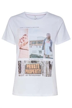 Футболка ONLRUBY LIFE REG S/S TOP BOX JRS 15215291 White Wild ONLY L Білий 15215291WHITEWILD M