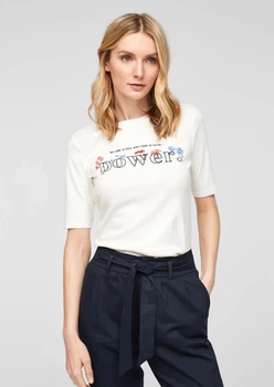 Футболка SLIM FIT 14.103.32.X054-02D2 s.Oliver 34 Білий 14.103.32.X054-02D2 34