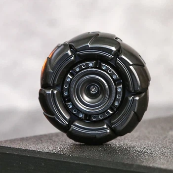 EDC Фіджет іграшка спінер розкладний магнітний Турбогравір Fidget Toy антистрес офісний слайдер (чорний)