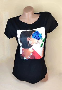 Футболка Monte Cervino “Роза” с декором Чёрная L/XL (48-50)