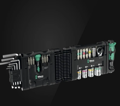 Набор инструментов Wera Tool-Check Modular Set 1, 50 предметов, трещотка 1/4", биты и головки, модульный кейс 05049020001