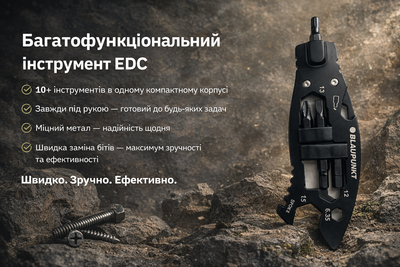 Мультитул велосипедный отвертка-держатель бит BPHT-CMB014B Blaupunkt