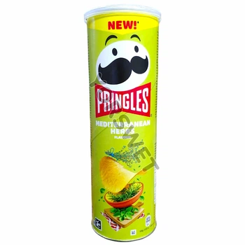 Чипси Pringles Mediterranean Herbs (Середземноморські трави) 165 г (0025)