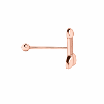 Золотой пирсинг в языке Penis (з6040)
