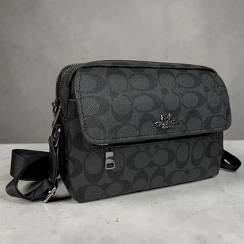 Мужская сумка барсетка стиль Coach, сумка на плечо Коач