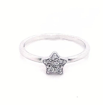Серебряное изящное кольцо Звезда. 17.5. 1622225-17,5