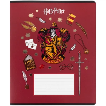 Тетрадь школьная KITE, 12 листов, Harry Potter, клетка, (HP26-232)