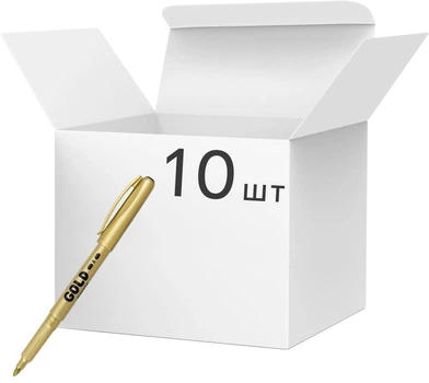Набір маркерів для декоративних робіт Centropen Gold 2690 1.5-3 мм Золотий 10 шт. (2690/12) (8595013612910)