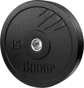 Диск Tiguar V2 Bumper 15 кг Чорний (TI-WB01500V2)