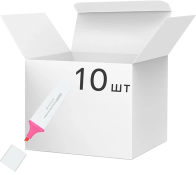 Набір маркерів текстових Centropen Highlighter Style 1-4.6 мм 10 шт. Рожевий (6252/53)
