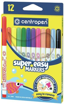 Набор фломастеров Centropen Super Easy 12 шт (2580)