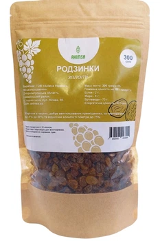 Изюм золотой 300 г ТМ Ahimsa