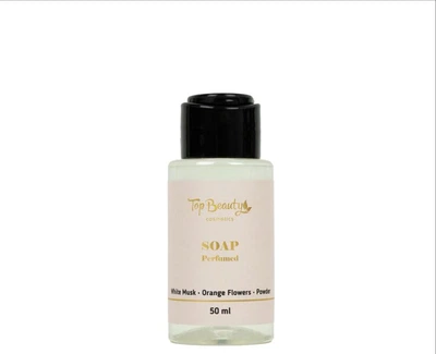 Парфумоване рідке мило для рук та тіла Top Beauty Perfumed Soap Білий мускус-Квіти апельсина-Пудра 50 мл