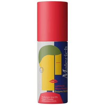 Ензимна пудра Malevich Luminous Micro Powder Enzyme Bubble для сяйва та делікатного очищення шкіри обличчя, 60 г
