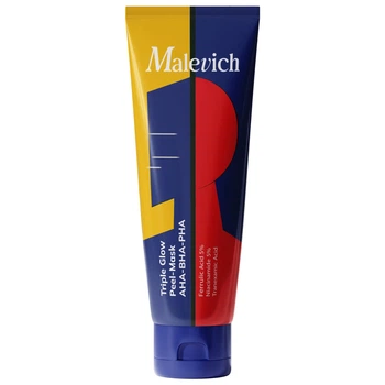 Мультикислотна маска-пілінг для сяяння шкіри Malevich Triple Glow Peel-Mask AHA-BHA-PHA 75 мл