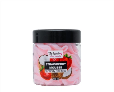 Батер-суфле для увлажнения и ухода за кожей тела Top Beauty Strawberry Mousse Клубника 150 мл