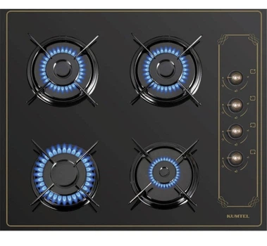 Варильна поверхня газова Kumtel KO-40TAHDF RETRO BLACK