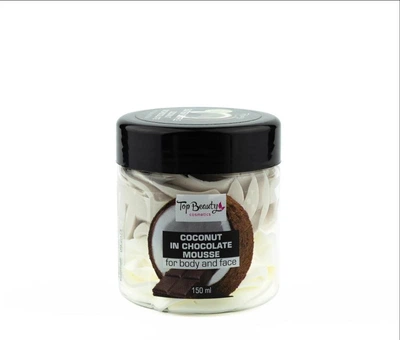 Батер-суфле для увлажнения и ухода за кожей тела Top Beauty Coconut in Chocolate Mousse Шоколад и кокос 150 мл
