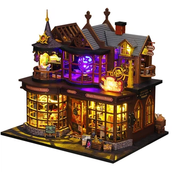 Румбокс DIY “Magic Treasure House” с подсветкой, миниатюрный домик 1:24, 3D конструктор