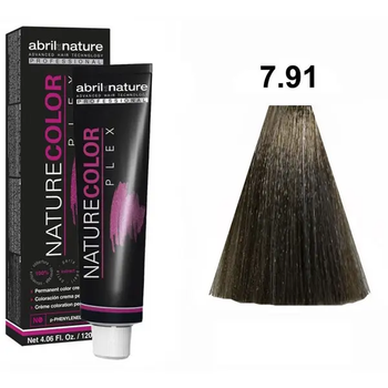 Abril et Nature Color Plex Крем-фарба для волосся 7.91 Русяво-коричневий попелястий