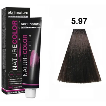 Abril et Nature Color Plex Крем-фарба для волосся 5.97 Світло-каштановий коричнево-фіолетовий
