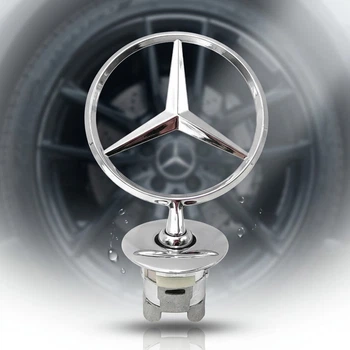 Емблема приціл на капот Mercedes-Benz Хром W124 (РЕСТАЙЛ) W210 W202 W203 W204 W221 W211 W212 W222 метал (Завод) OEM a2218800086