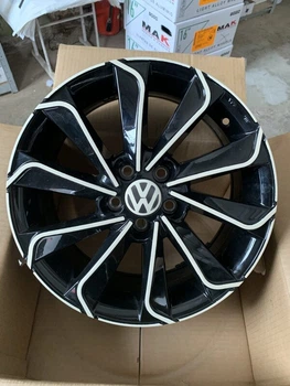 WSP Italy SKODA WD003 CORINTO R16 W6,5 PCD5X100 ET43 DIA57,1 GLOSSY BLACK WHITE