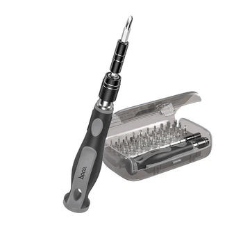 Набор прецизионных отверток для точных работ HOCO UT10 32 в 1 screwdriver set с магнитным держателем. Gray
